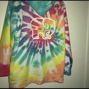 Ivory Ella tie dye hoodie